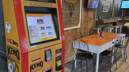keno machine at Mas Cafe